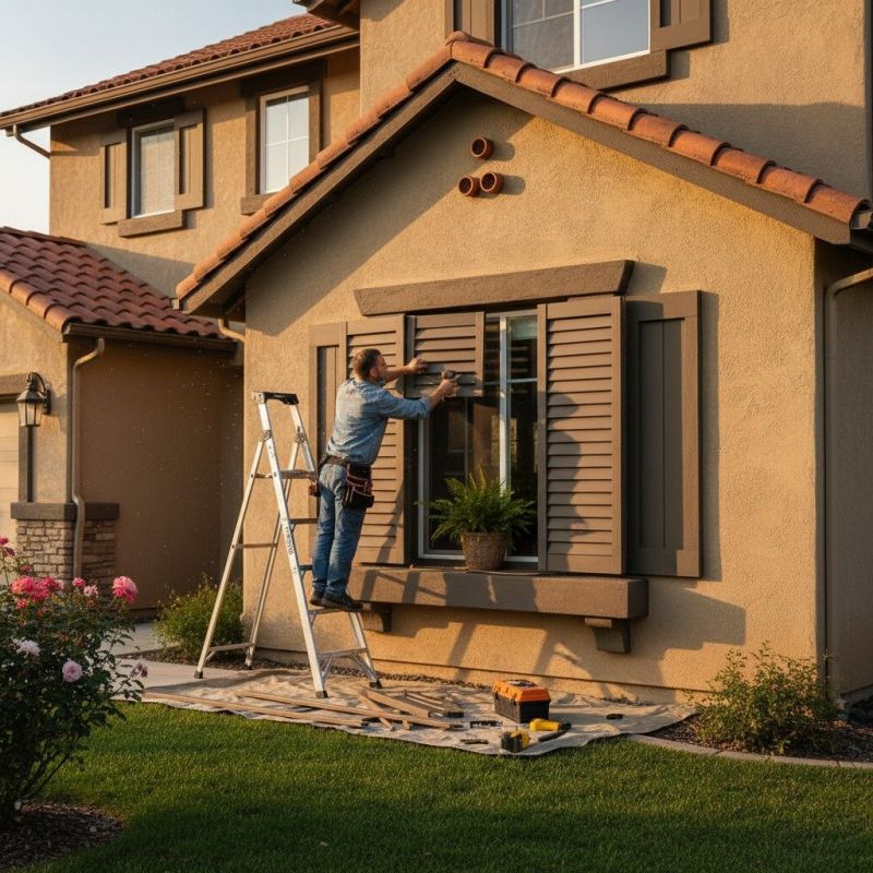 Outdoor Shutter Repair detail